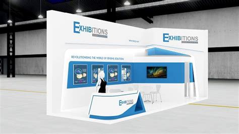 Exhibition Stand Two Sides Open Stall 3d Model