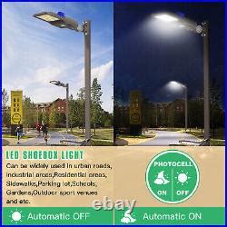 LED Shoebox Light 200W Dusk To Dawn Commercial Parking Lot Street Area