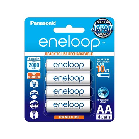 Buy Panasonic Eneloop Aa Rechargable Battery Bk 3mcce 4bn