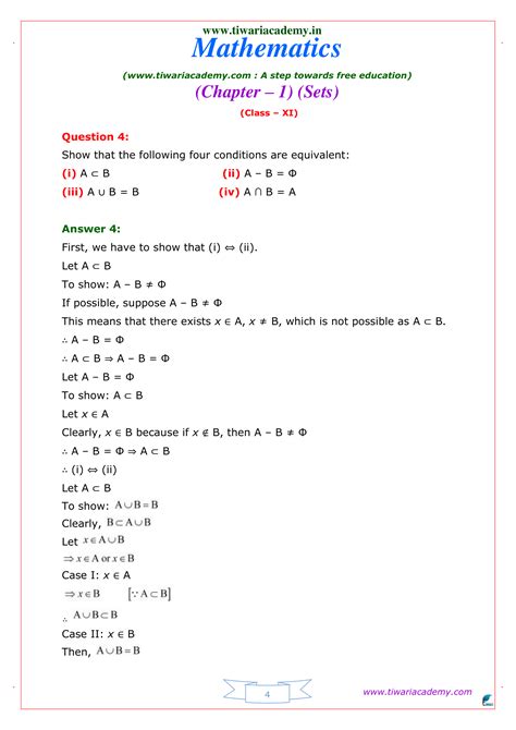 Ncert Solutions For Class 11 Maths Chapter 1 Sets Updated 2022 2023