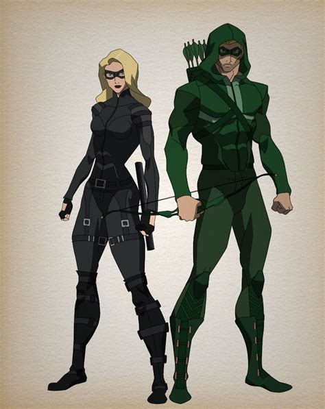 Animated Arrow and black canary character design | Arrow black canary, Black canary, Top superheroes