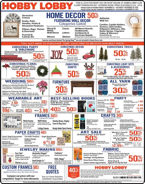 Hobby Lobby Black Friday Deals Cornie Kerrie