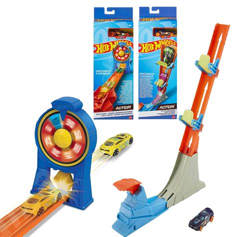 Hot Wheels Podstawowe Wyzwania Zestaw Podwójny Pionowy Rajd Wystrzel I Wygraj Hot Wheels