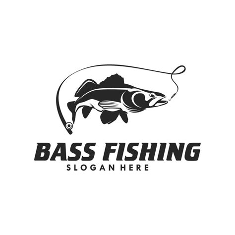 Bass Fishing Logo Design Template 17227129 Vector Art at Vecteezy