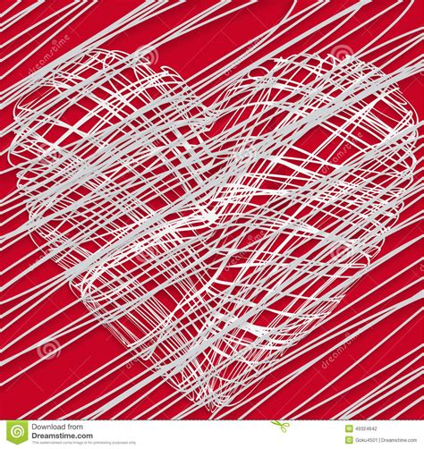 Fundo Feliz Do Vermelho Do Dia De Valentim Ilustra O Stock