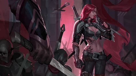 Katarina Lol Art League Of Legends Game 4k Pc Hd Wallpaper Rare