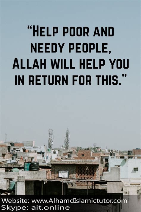 Help Poor And Needy People Islamic Quotes In English Islamic