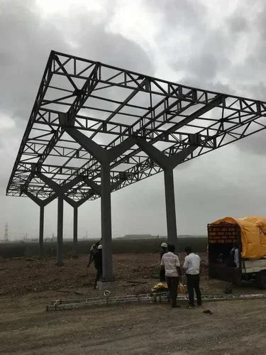 Mild Steel Frame Petrol Pump Canopy Without Rvi Fascia At Rs