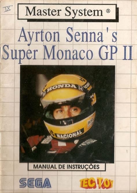 Ayrton Senna S Super Monaco GP II Cover Or Packaging Material MobyGames