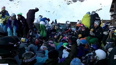 Val Thorens La Folie Douce Going Off At Metres Raw Footage