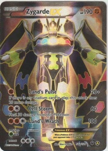 Pokemon Tcg Zygarde Fa Ex Promo A Fates Collide Alternative Art