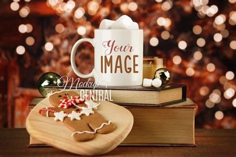 Christmas Hot Cocoa Glass Mug Drink Graphic By Mockup Central Creative Fabrica