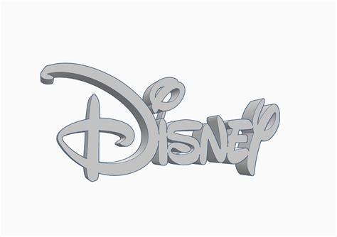 STL file Disney Logo 🚩・3D printing model to download・Cults