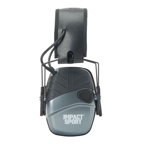 Howard Leight Impact Sport Metallic Earmuff, Charcoal Gray, Small