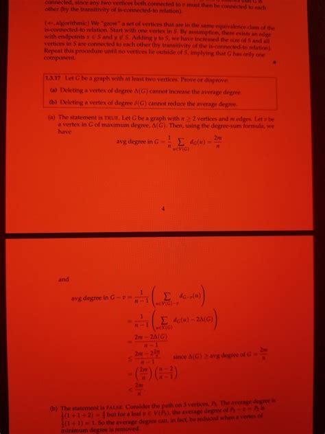 Solved Let G Be A Graph With At Least Vertices Prove Chegg