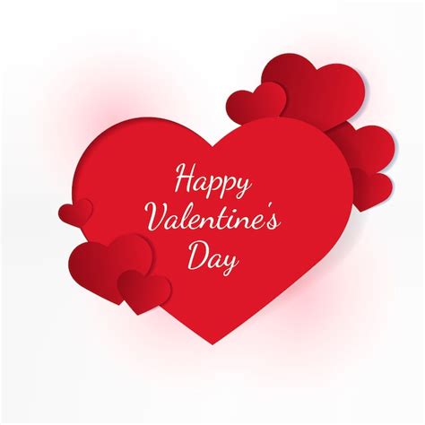 Free Vector Valentines Day Card Illustration