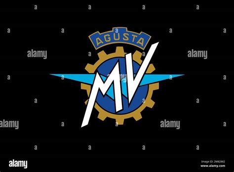 Mv Agusta Logo Black Background Stock Photo Alamy