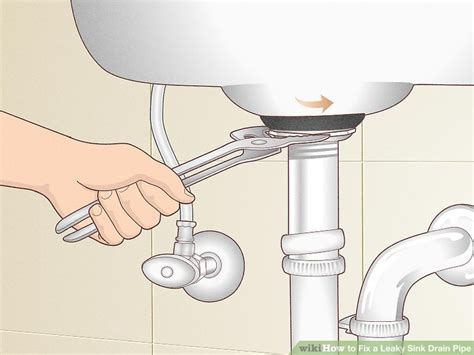 4 Simple Ways To Fix A Leaky Sink Drain Pipe Wikihow