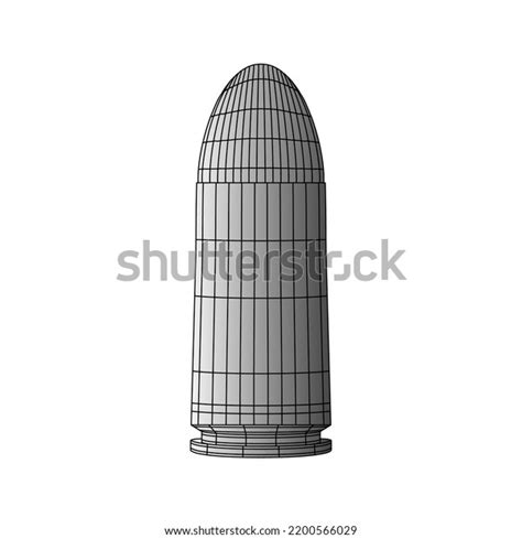 Gun Bullet Vector Isolated Illustration Stock Vector Royalty Free