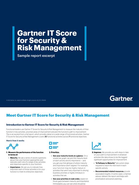 Gartner It Score For Security Risk Management Sample Excerpt2 | PDF ...
