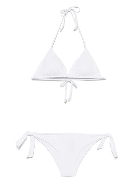 Fisico Triangle Bikini White FARFETCH