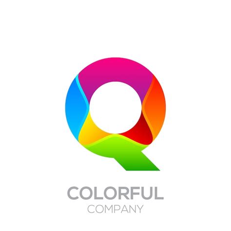 Premium Vector Letter Q Logo Design Made Of Stripes With Glossy