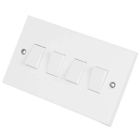 Deta Vimark 10a 4 Gang 2 Way Light Switch V1244 Cef