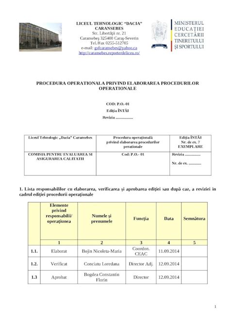 DOC Procedura Elaborare Proceduri DOKUMEN TIPS