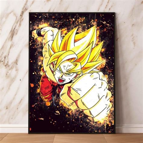 Obraz Plakaty i druki Dragon Ball Goku postać z kr TYUOJ 40x50 Cena