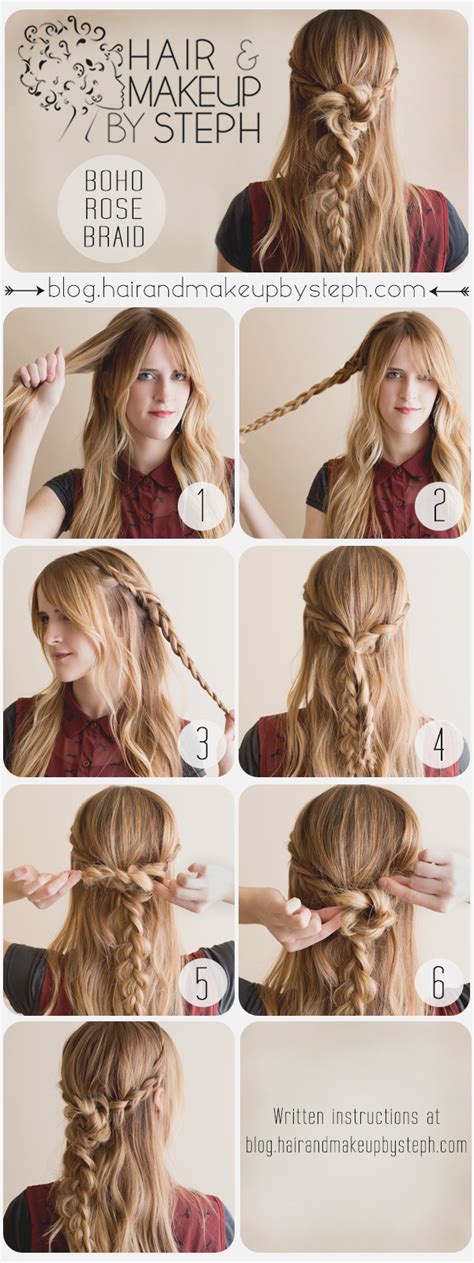 How To Make A Boho Braid Boho Braided Hair Tutorials You Must Love