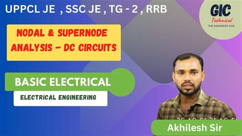 Nodal Supernode Analysis Dc Circuits Basic Electrical Engineering