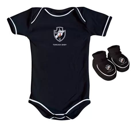 Body Vasco Da Gama Bebe Pantufa Conjunto Oficial Frete grátis