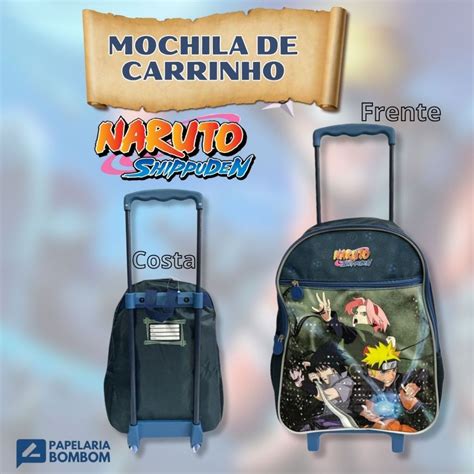 Mochila Rodinha Naruto Shippuden Pacific Original Shopee Brasil