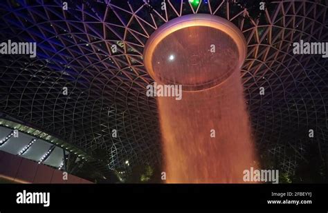 Jewel Changi Airport – Rain Vortex Stock Video Footage - Alamy