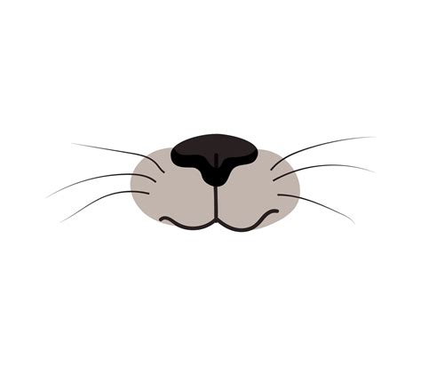 Cat Nose Black Outline at Dianne Butler blog