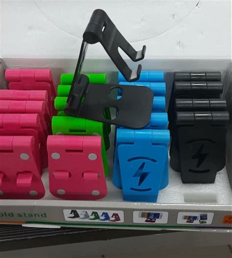 Plastic 5 Color Folding Mobile Stands Size Medium Model Name Number