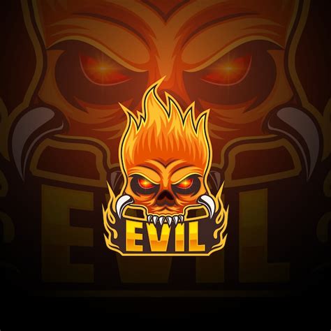 Premium Vector Evil Esport Mascot Logo Design