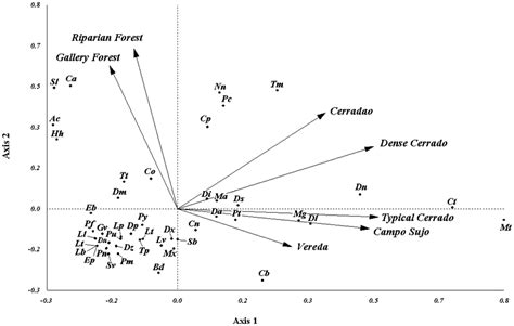 Two Dimensional Perceptual Map Generated By The Principal Component