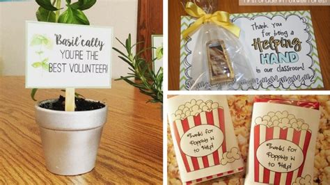 Classroom Volunteer Appreciation Gifts - 12 Ways to Thank Volunteers