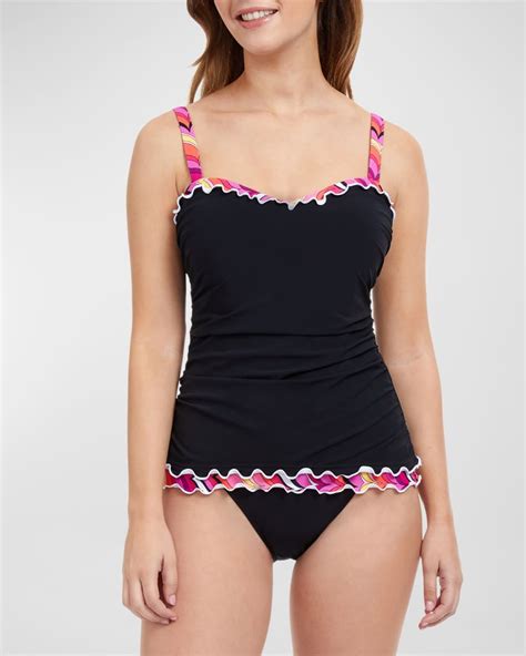 Profile By Gottex Palm Spring Tankini Swim Top D Cup Neiman Marcus