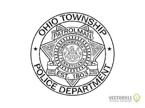 Ohio Township PA Police Department Badge, Pennsylvania Law Enforcement ...