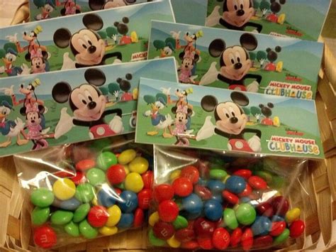 Minnie And Mickey Mouse Treat Bags I Made For Breannas Birthday Party Boy Birthday Birthday