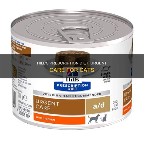 Hill's Prescription Diet: Urgent Care For Cats | PetShun