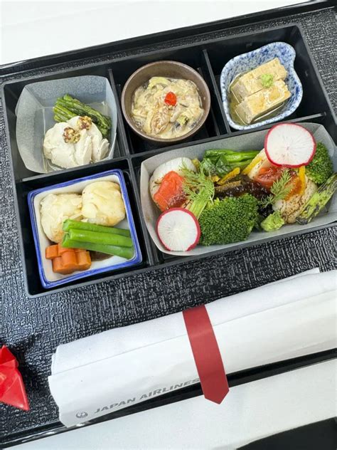 Japan Airlines Business Class Inflight Meals Options Foodgressing