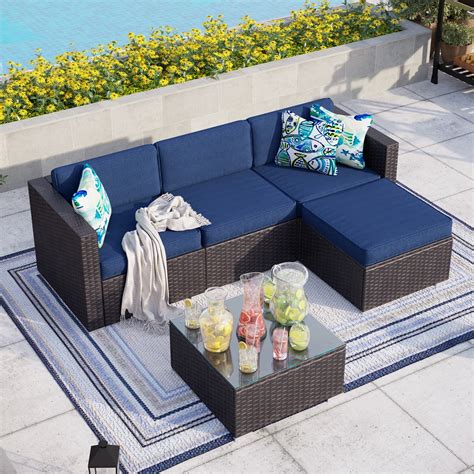 Wicker Outdoor Sofa Set | Baci Living Room