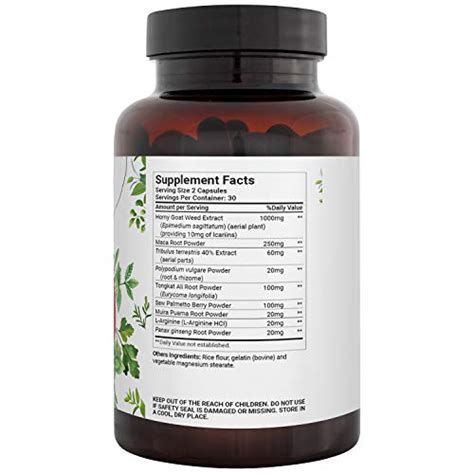 Horny Goat Weed For Women Men Capsules With Maca Tribulus L