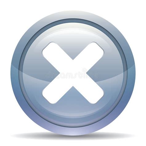 A Cancel Button Illustration. Stock Illustration - Illustration of ...