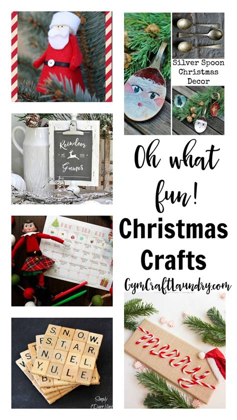 Get in the Holiday Spirit with Christmas Craft Projects! - Gym Craft Laundry