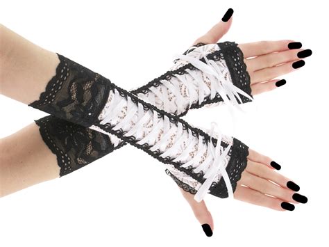 White Fingerless Gloves Arm Warmers Long Gloves Evening Gloves