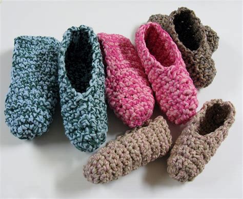 Pantoufles Au Crochet Petites Mailles